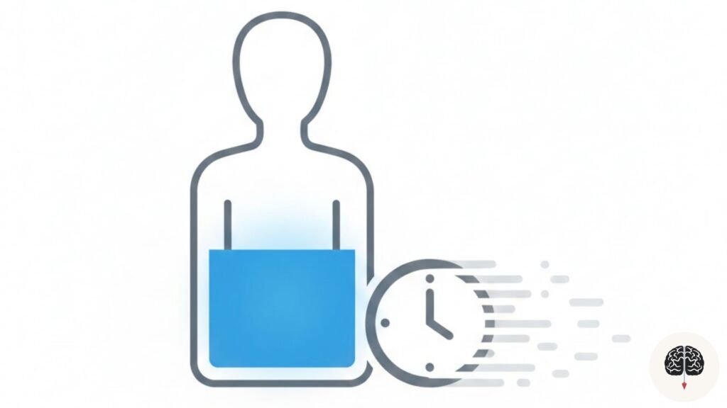 Ícone de bateria carregada e relógio em estilo minimalista