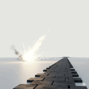 Metáfora visual de um caminho sólido representando a execução a longo prazo