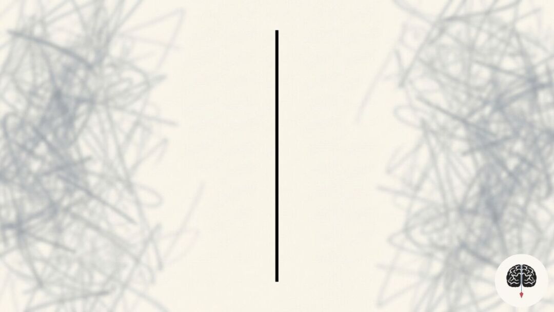 Representação visual de clareza mental e foco