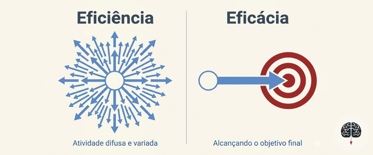 Diagrama comparativo entre dispersão de energia e foco direcionado
